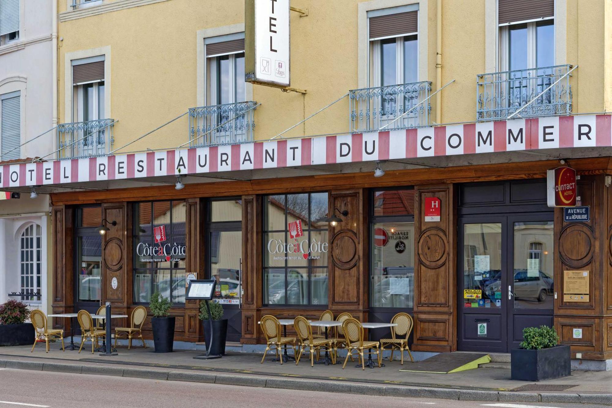 Hotel Le Terminus Et Son Restaurant Cote A Cote Autun Dış mekan fotoğraf